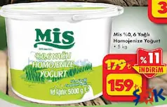 MİS %0.6 YAĞLI HOMOJENİZE YOĞURT 5 KG